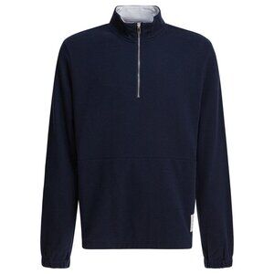 Thom Browne Sweatshirt With Half Zipper And Logo Tag Size 4 Men